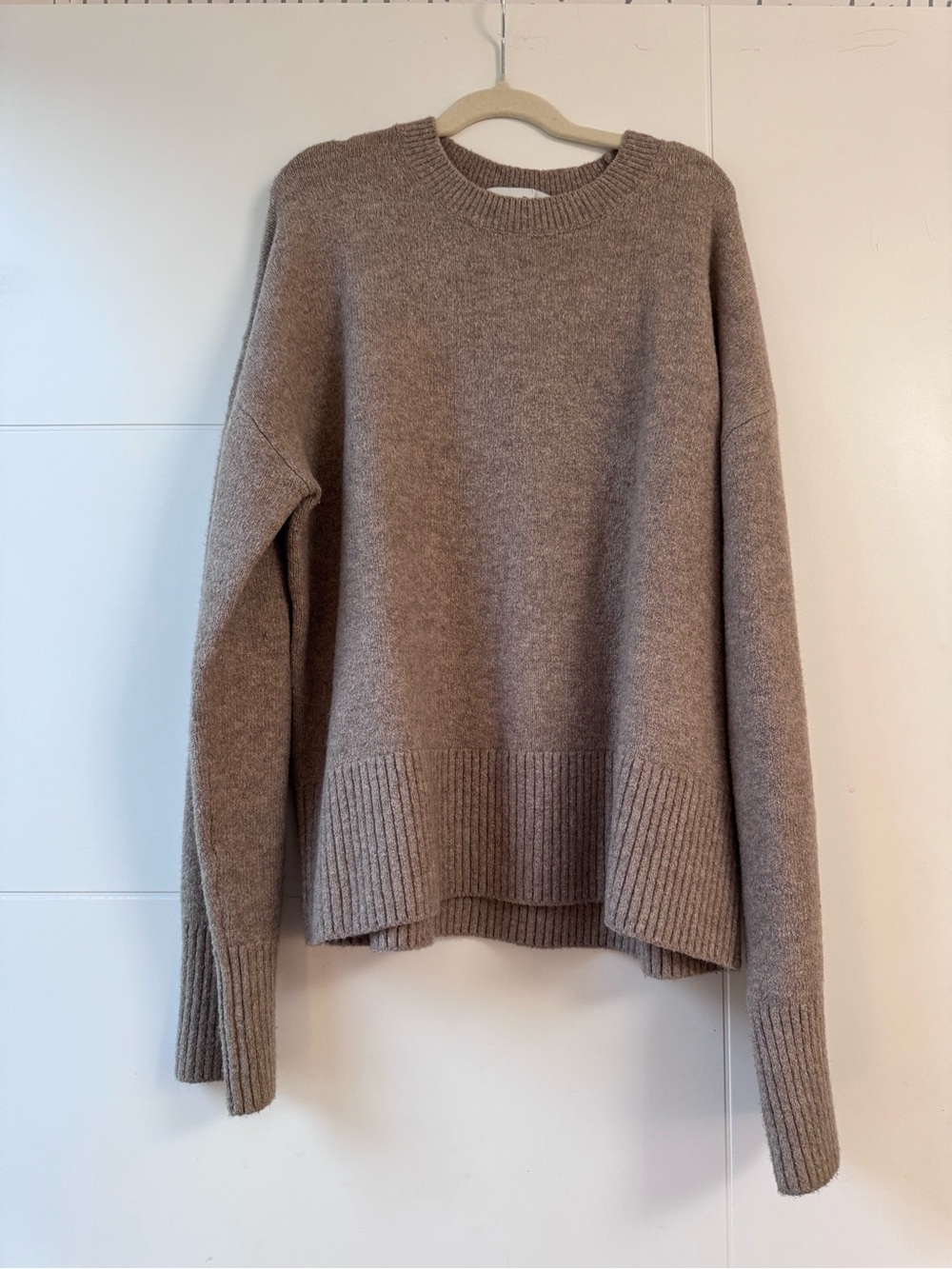 & Other Stories Taupe Knit Sweater Women’s Size Small